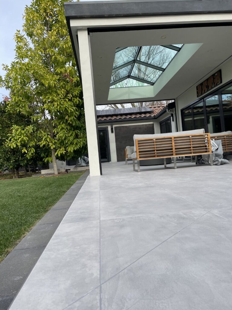 backyard tiles installation Saratoga