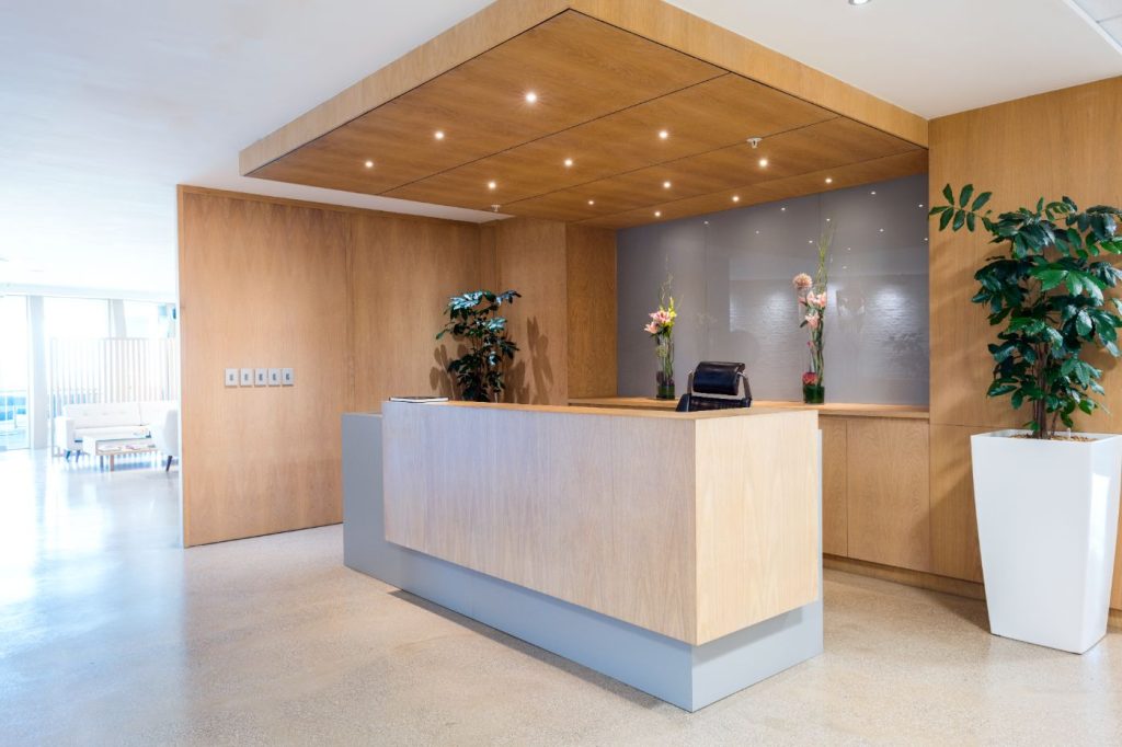 reception after remodeling