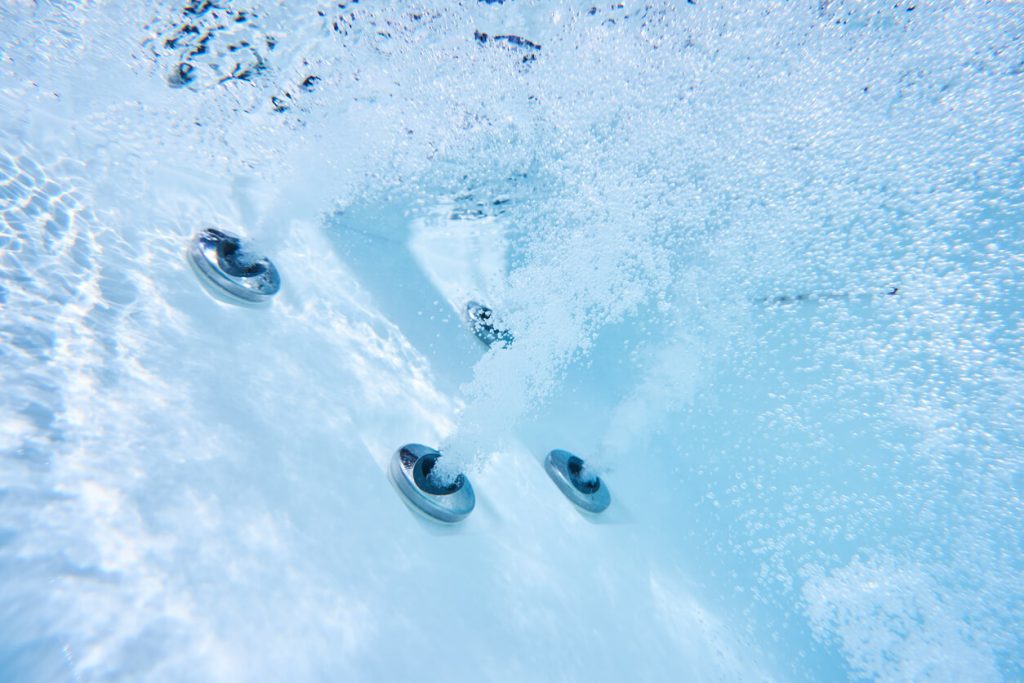 Jacuzzi jets working in water