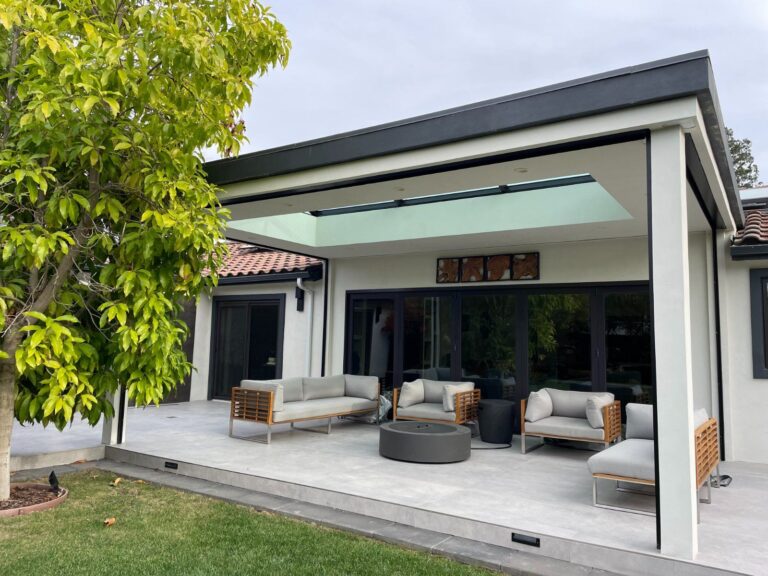 backyard remodeling and tiles installation in Saratoga